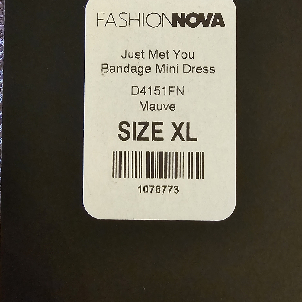 Fashion Nova- New With Tags Snatched Muted Rose  Mini Dress - Picture 3 of 7